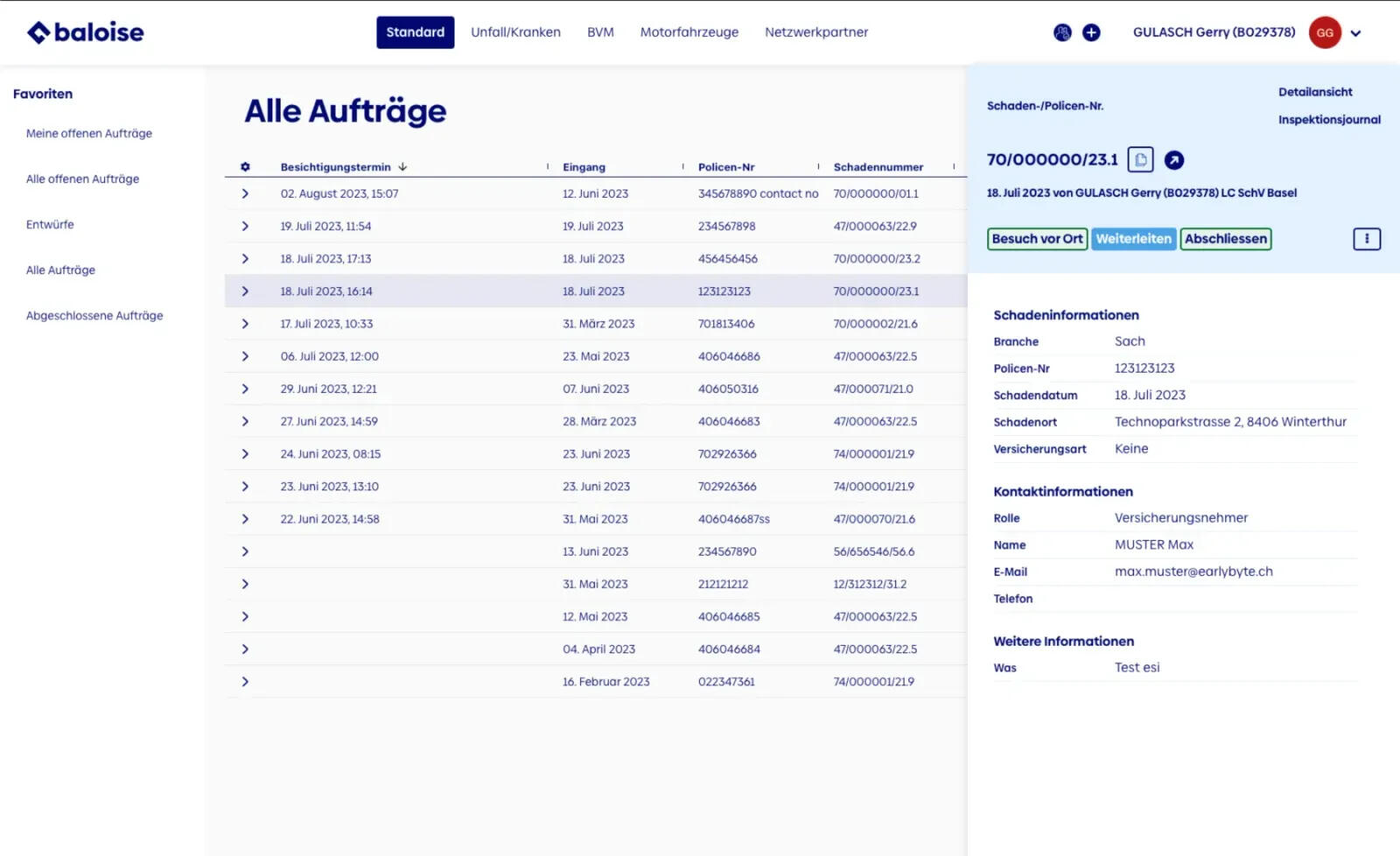 Baloie Auftragstool Baloie Auftragstool